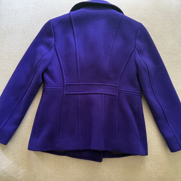 Talbots Purple Wool Blend Peacoat - Picture 7 of 7